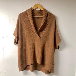 J.CREW Brown Square Sweater Pullover